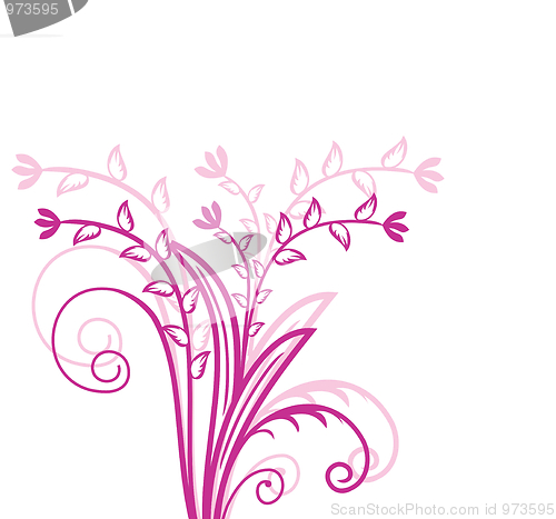 Image of Abstract flowers background with place for your text