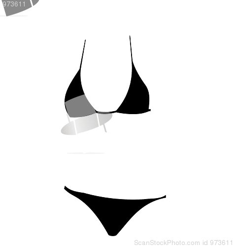 Image of Illustration of  swimming suit