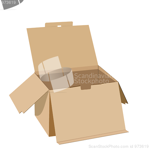 Image of Realistic illustration of box