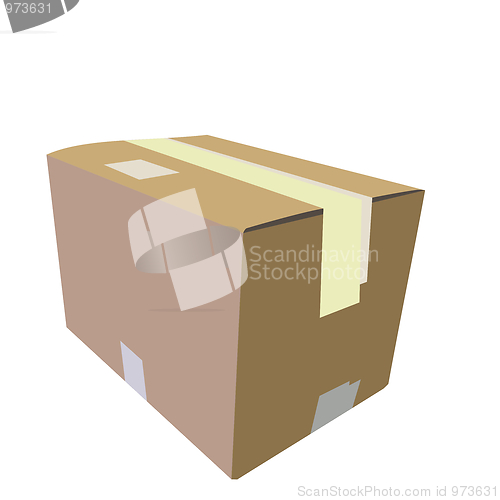 Image of Realistic illustration of box