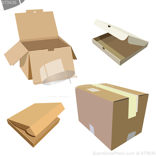 Image of Realistic illustration of box