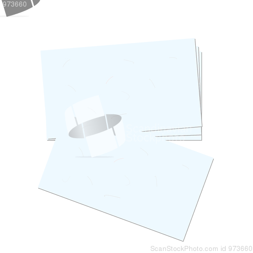 Image of Realistic illustration business card