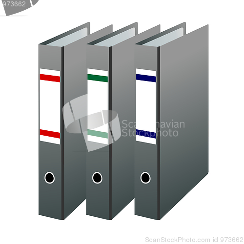 Image of Three office folders