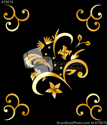 Image of royal gold pattern