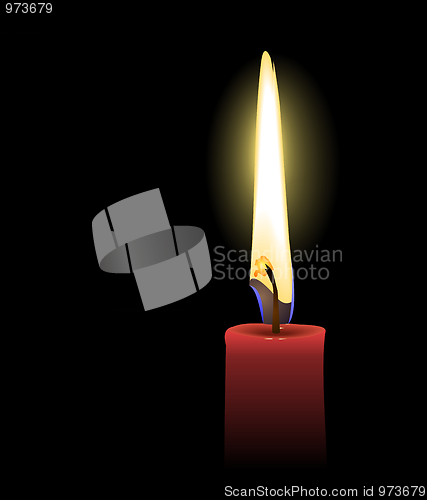 Image of red candle