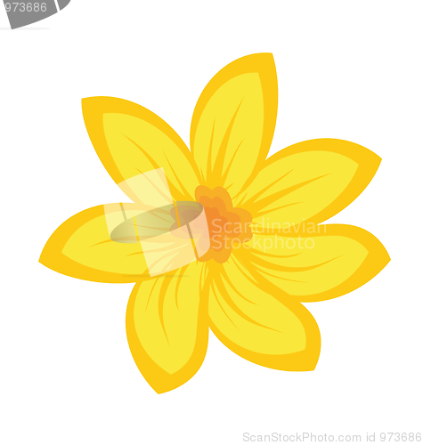 Image of Cartoon illustration of flowers