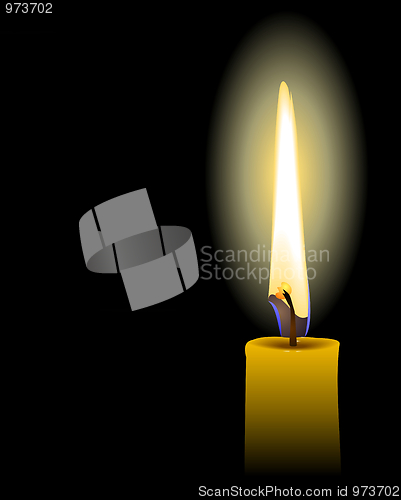 Image of yellow candle