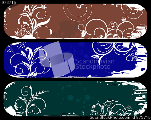 Image of Abstract grunge banners