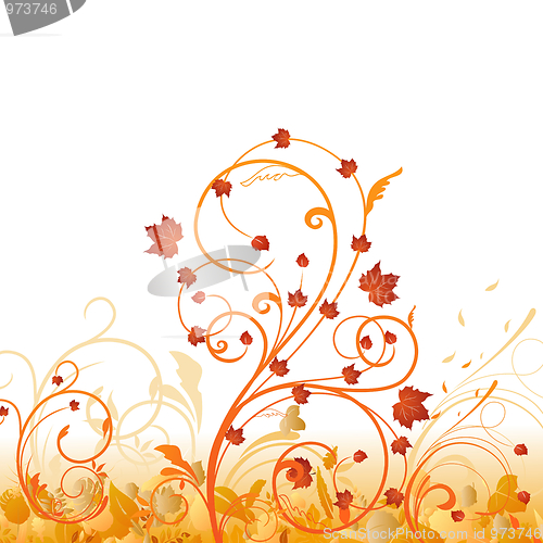 Image of Autumn floral ornament