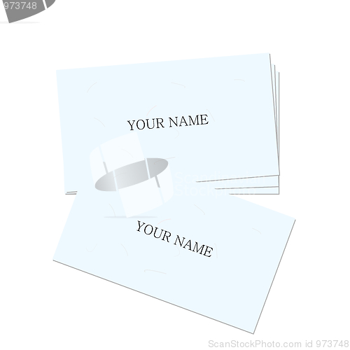 Image of Realistic illustration business card