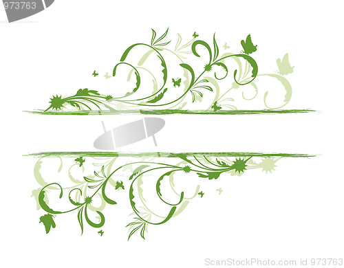 Image of Floral decorative background