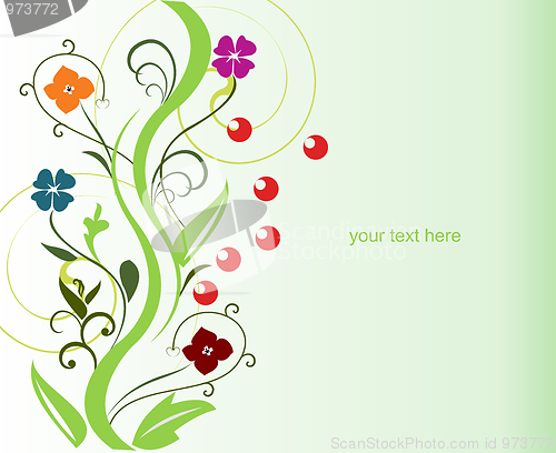Image of Abstract flower design