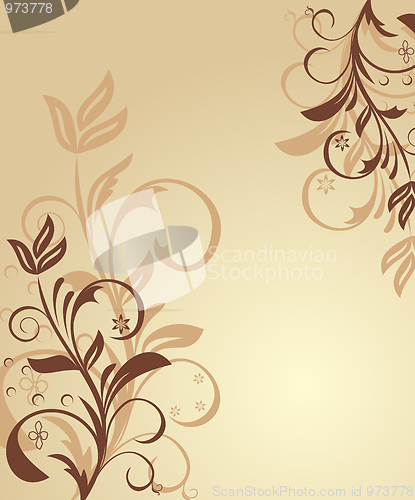 Image of Illustration floral background