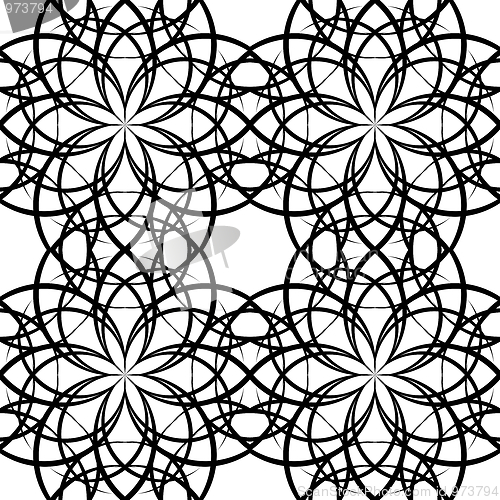 Image of Illustration sieamles tile ornate pattern