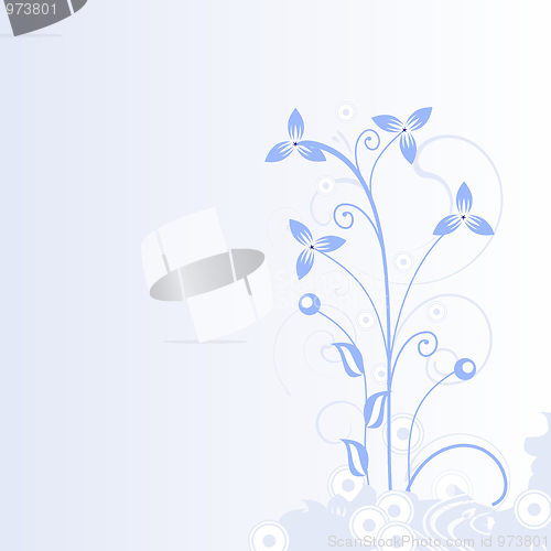 Image of Abstract flowers background