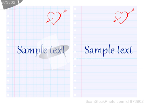 Image of Two note off different striped