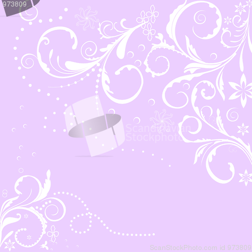 Image of Illustration floral background