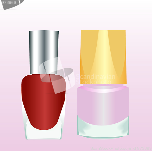 Image of Realistic two nail polishes