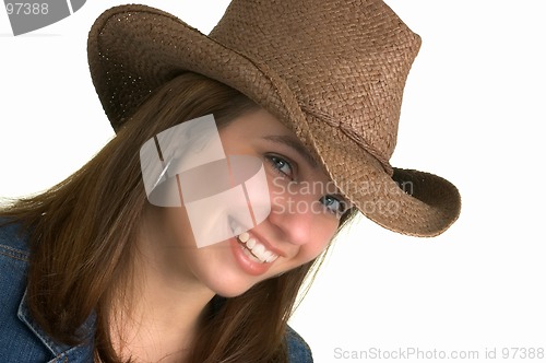 Image of Country Girl Isolated,