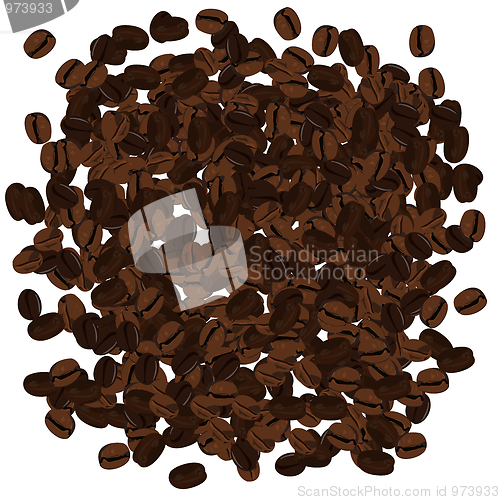 Image of Realistic illustration of coffee beans