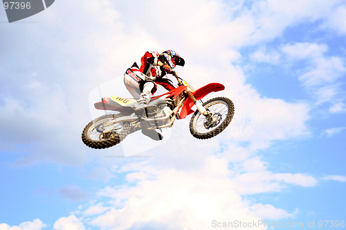 Image of motocross in the sky