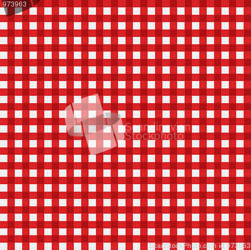 Image of Pattern picnic tablecloth vector
