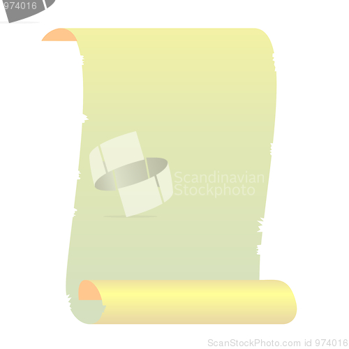 Image of Realistic illustration roll for manuscript