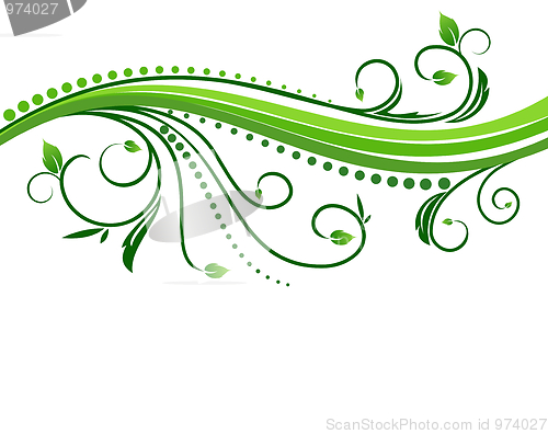 Image of Floral decorative background