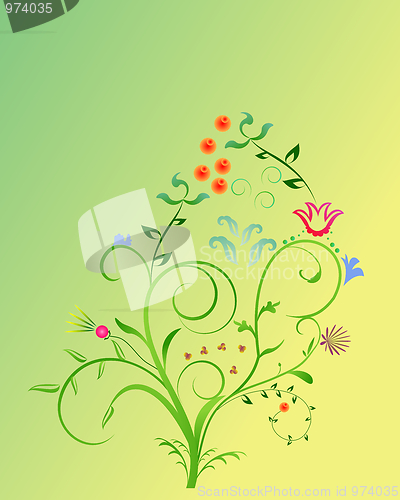 Image of Abstract floral background