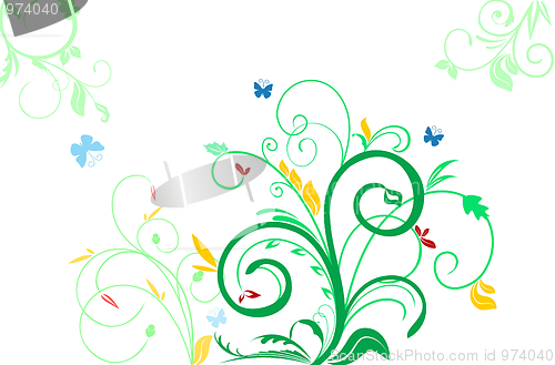 Image of Floral decorative background