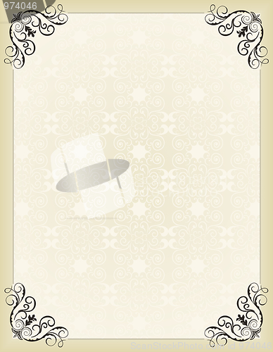 Image of Illustration vintage background card for design