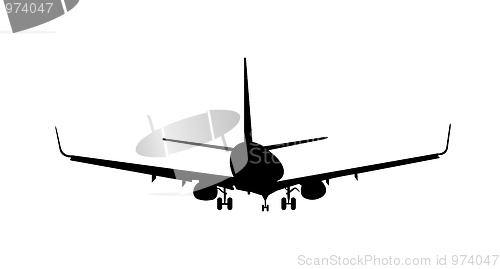 Image of Silhouette of aircraft