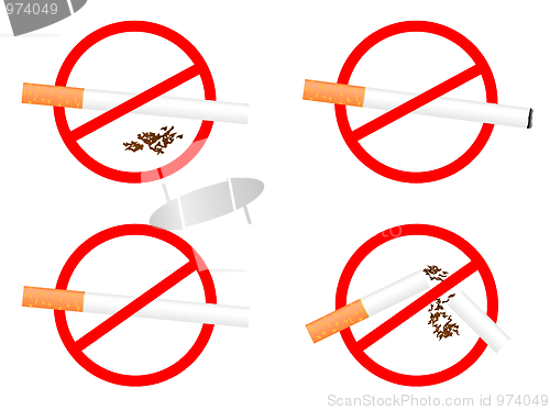 Image of Set sign "No Smoking"