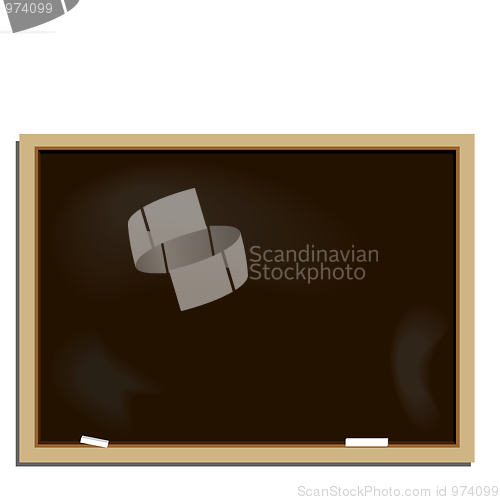 Image of Realistic illustration school blackboard