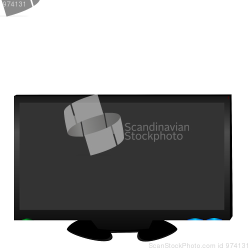 Image of Realistic illustration LCD TV