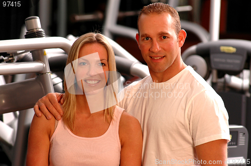 Image of couple in gym