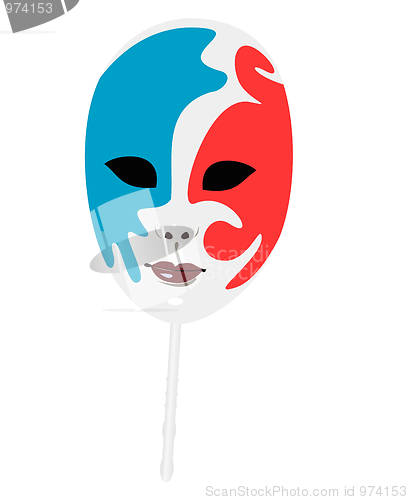 Image of Realistic illustration of carnivals mask