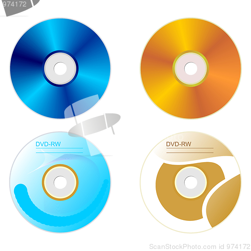 Image of Set DVD disk with both sides