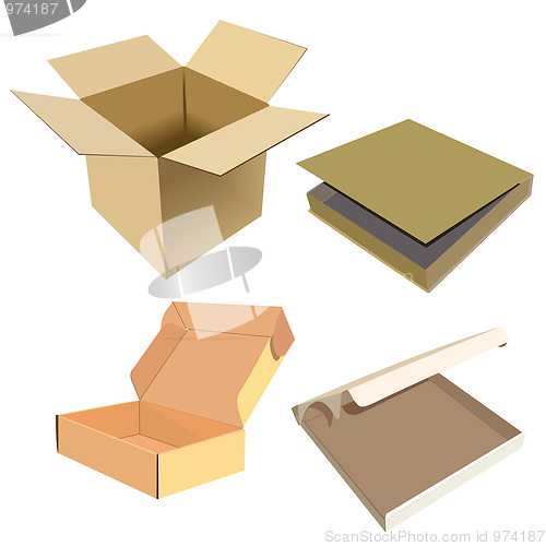 Image of Realistic illustration of box