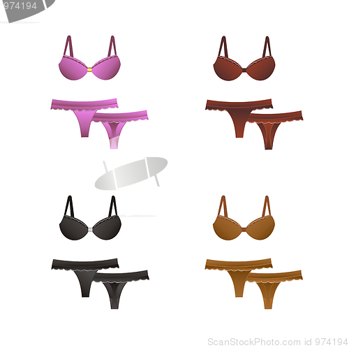 Image of women's sexy lingerie set for valentine's day