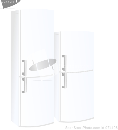 Image of Realistic vector illustration refrigerator