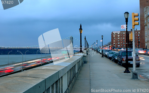 Image of traffic time george washington bridge distance