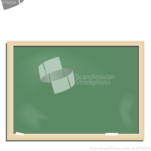 Image of Realistic illustration school blackboard