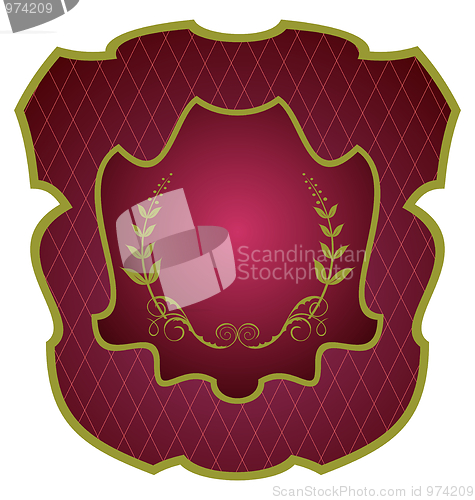 Image of Illustration luxurious silver-framed labels - vector