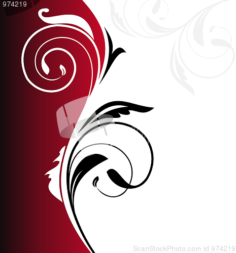 Image of Illustration floral background