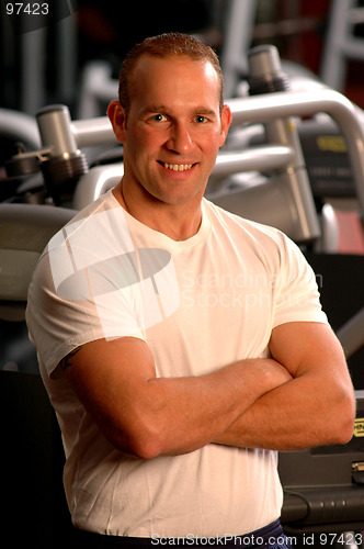 Image of fitness center man