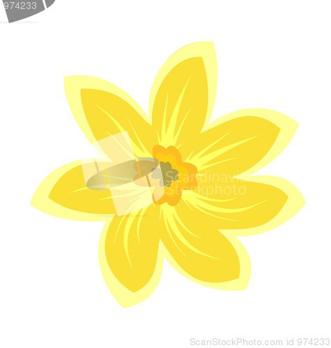 Image of Cartoon illustration of flowers