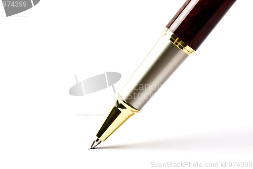 Image of Ballpoint Pen writing on white