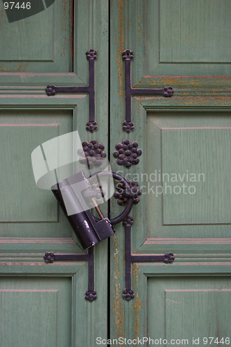 Image of Korean palace door