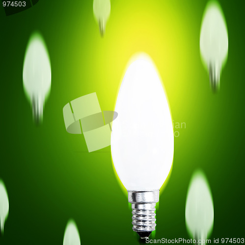 Image of Falling bulbs